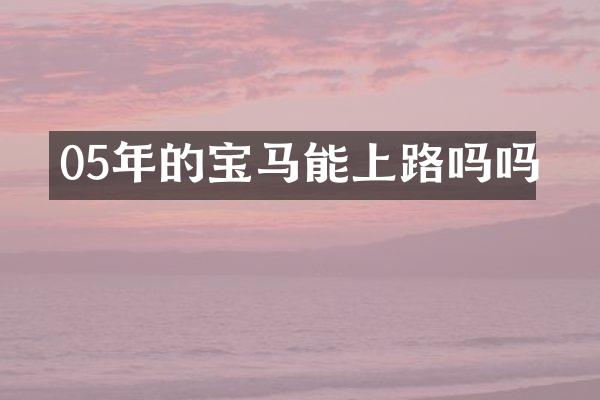 05年的宝马能上路吗吗