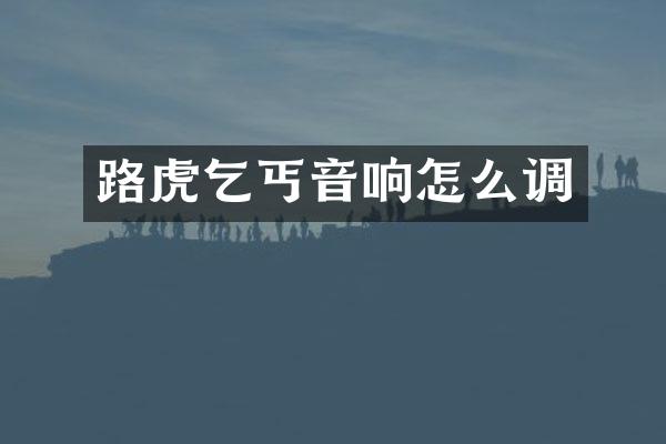 路虎乞丐音响怎么调