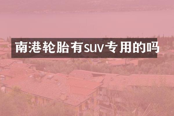 南港轮胎有suv专用的吗