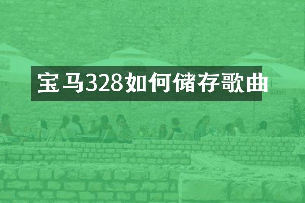 宝马328如何储存歌曲
