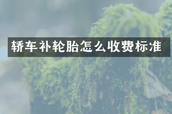 轿车补轮胎怎么收费标准
