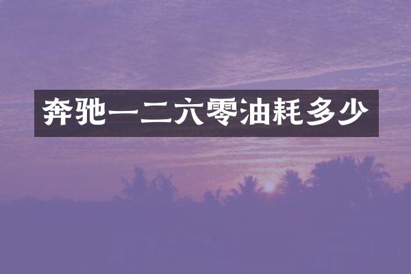 奔驰一二六零油耗多少
