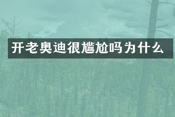 开老奥迪很尴尬吗为什么