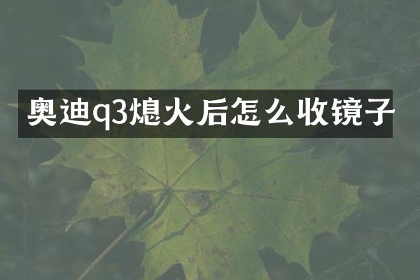 奥迪q3熄火后怎么收镜子