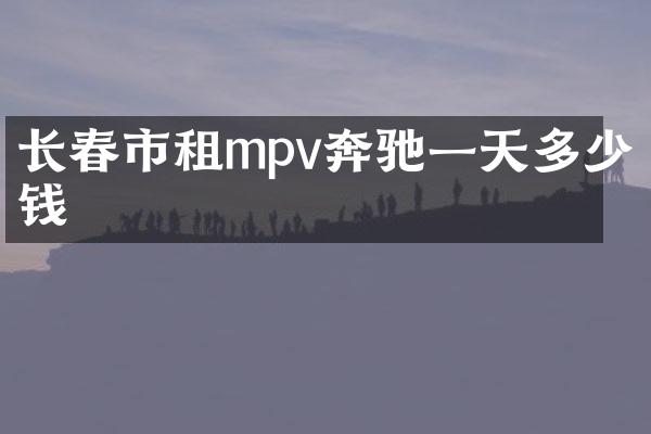 长春市租mpv奔驰一天多少钱