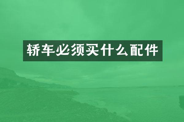 轿车必须配件