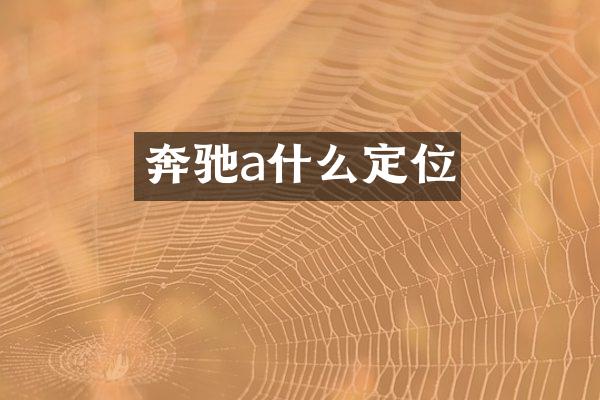 奔驰a什么定位
