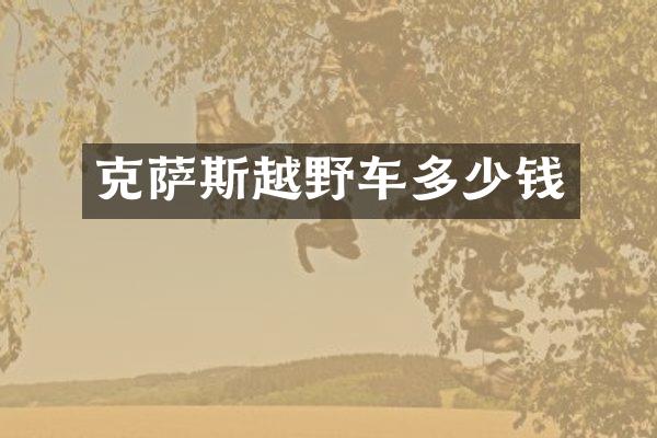 克萨斯越野车多少钱