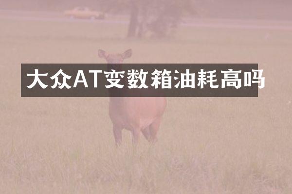 大众AT变数箱油耗高吗
