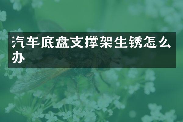 汽车底盘支撑架生锈怎么办