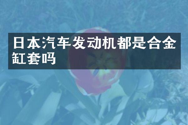 日本汽车发动机都是合金缸套吗