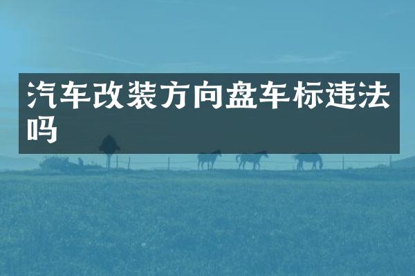 汽车改装方向盘车标违法吗