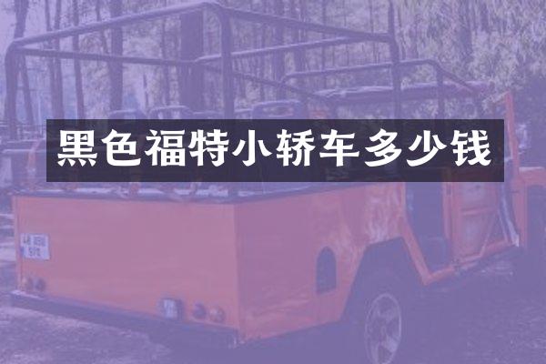 黑色福特小轿车多少钱