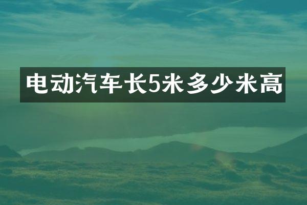 电动汽车长5米多少米高