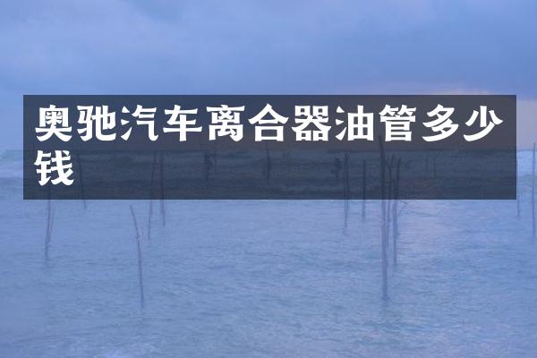 奥驰汽车离合器油管多少钱