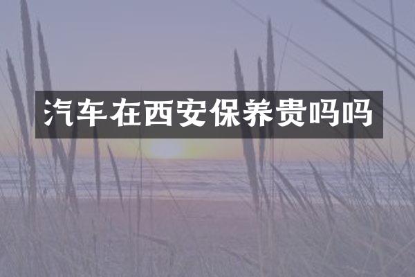 汽车在西安保养贵吗吗