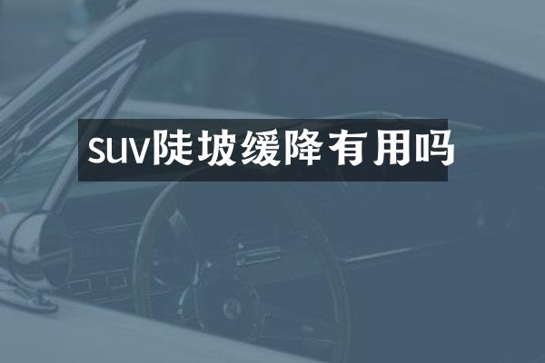 suv陡坡缓降有用吗