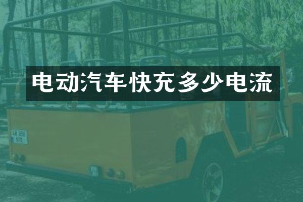 电动汽车快充多少电流