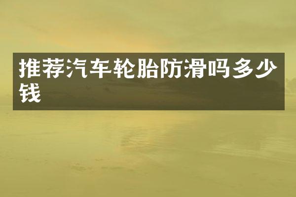 推荐汽车轮胎防滑吗多少钱
