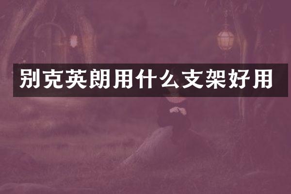 别克英朗用什么支架好用