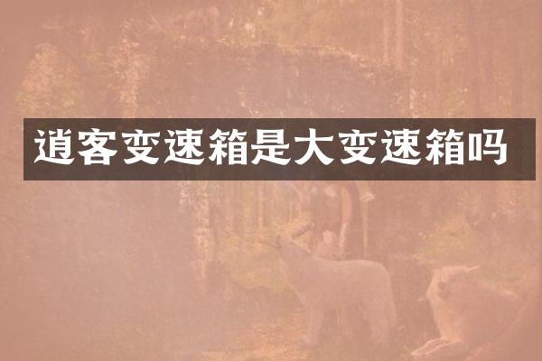 逍客变速箱是大变速箱吗