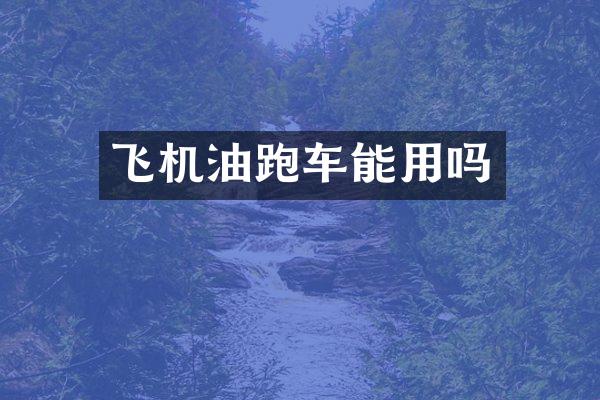 飞机油跑车能用吗