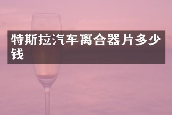 特斯拉汽车离合器片多少钱