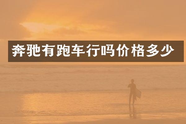 奔驰有跑车行吗价格多少