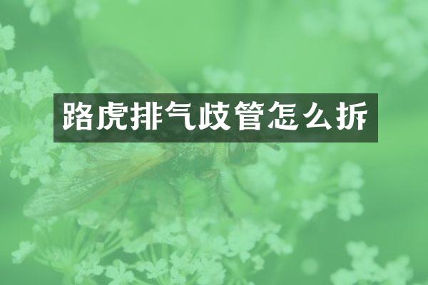 路虎排气歧管怎么拆