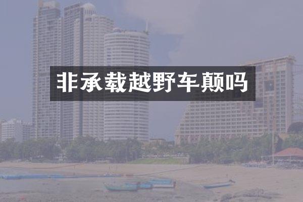 非承载越野车颠吗