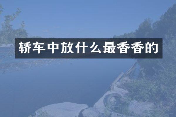 轿车中放什么最香香的