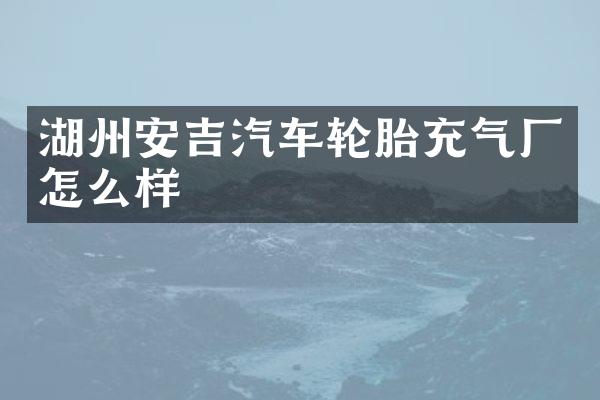 湖州安吉汽车轮胎充气厂怎么样