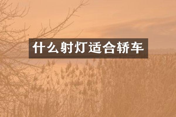 什么射灯适合轿车