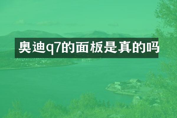 奥迪q7的面板是真的吗