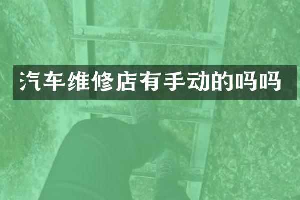 汽车维修店有手动的吗吗