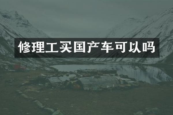 修理工买国产车可以吗