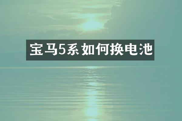宝马5系如何换电池