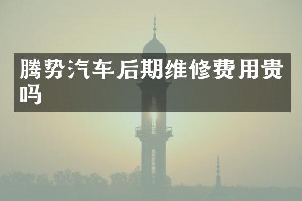 腾势汽车后期维修费用贵吗