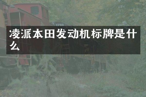 凌派本田发动机标牌是什么