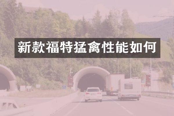 新款福特猛禽性能如何
