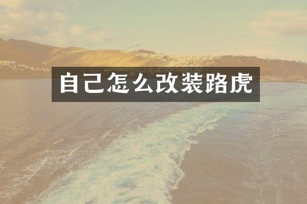 自己怎么改装路虎