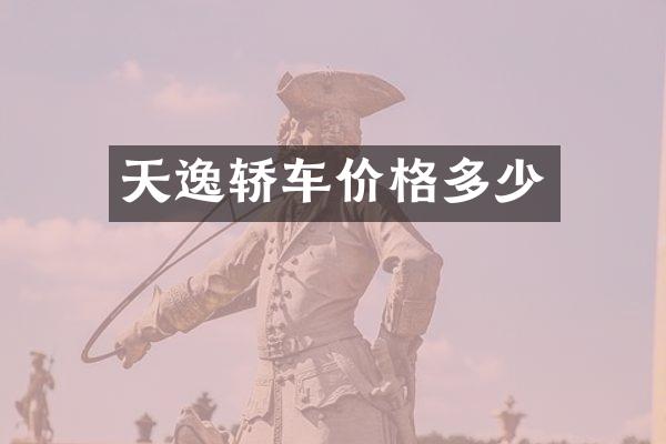 天逸轿车价格多少