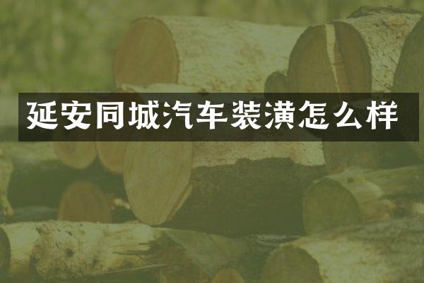 延安同城汽车装潢怎么样