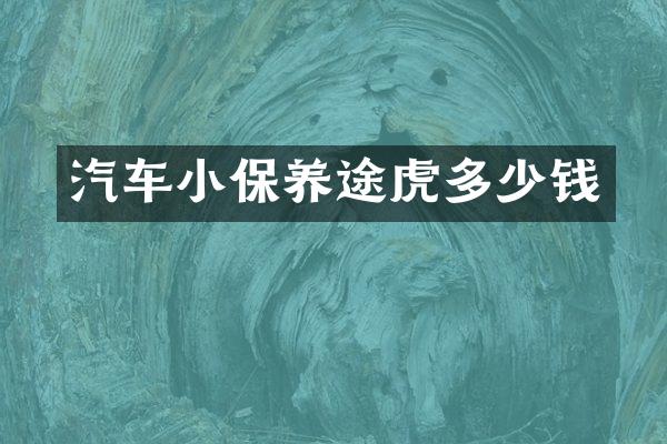 汽车小保养途虎多少钱