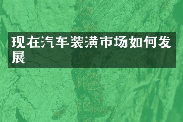 现在汽车装潢市场如何发展