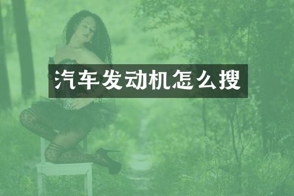 汽车发动机怎么搜
