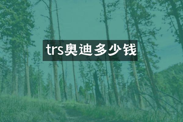 trs奥迪多少钱