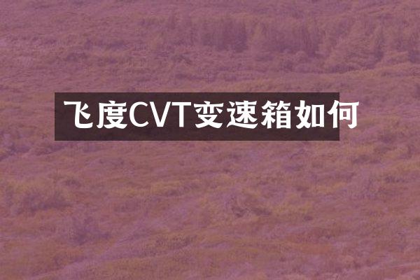 飞度CVT变速箱如何