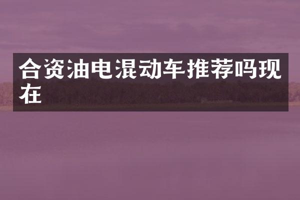 合资油电混动车推荐吗现在
