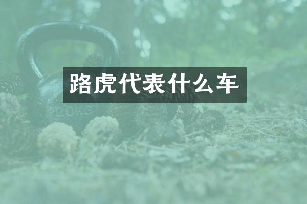 路虎代表什么车